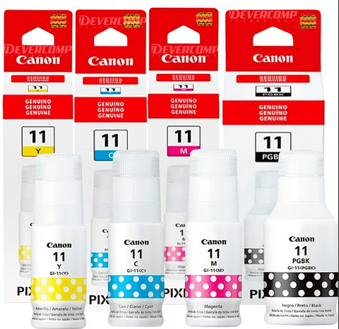 Tinta Canon # 11 kit x 4 Original 