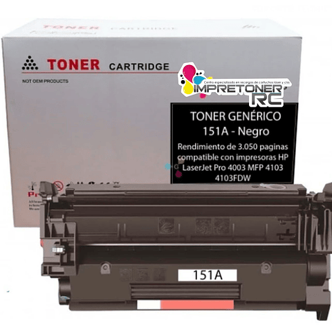 toner generico 151a impresora laser hp