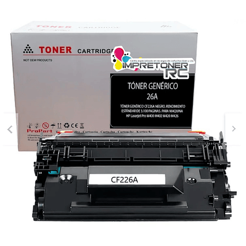 toner generico 26a impresora laser hp