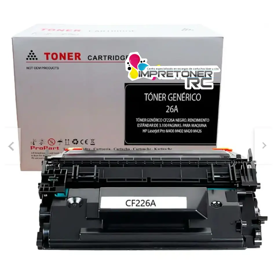 toner generico 26a impresora laser hp 1