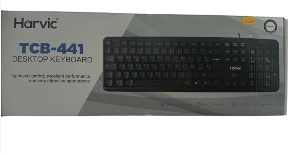 Teclado alambrico harvic  tcb-441 1