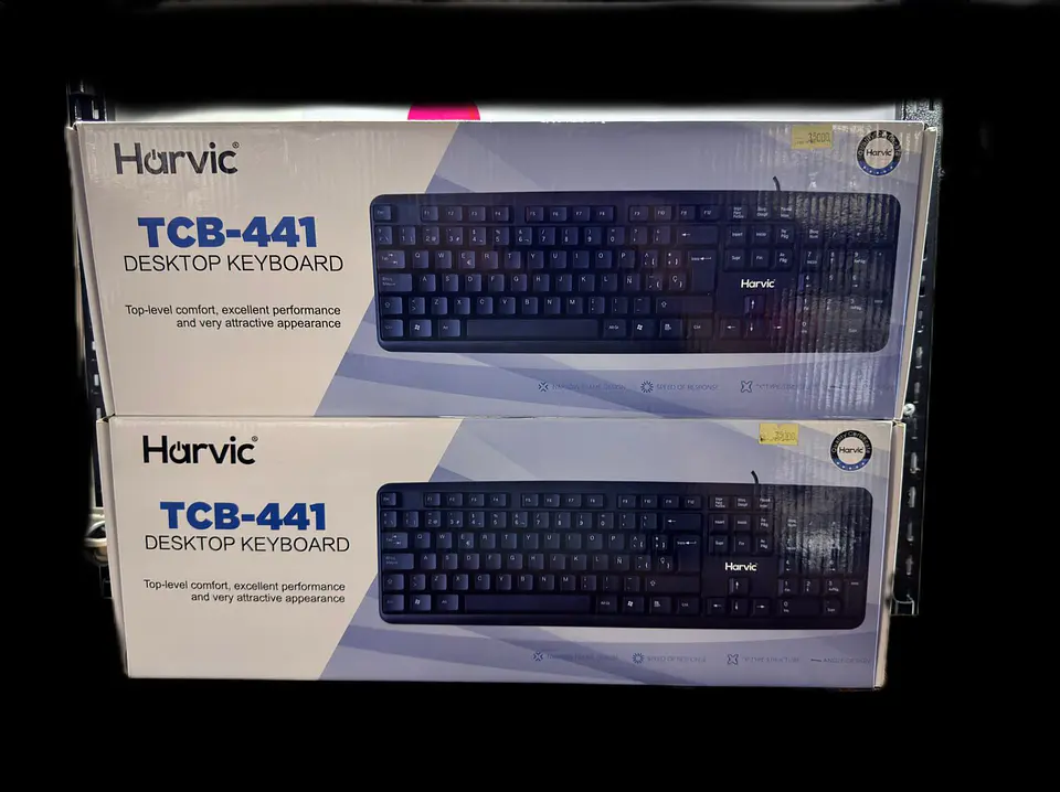 teclado harvic usb, modelo tcb-441,teclado numerico. 1