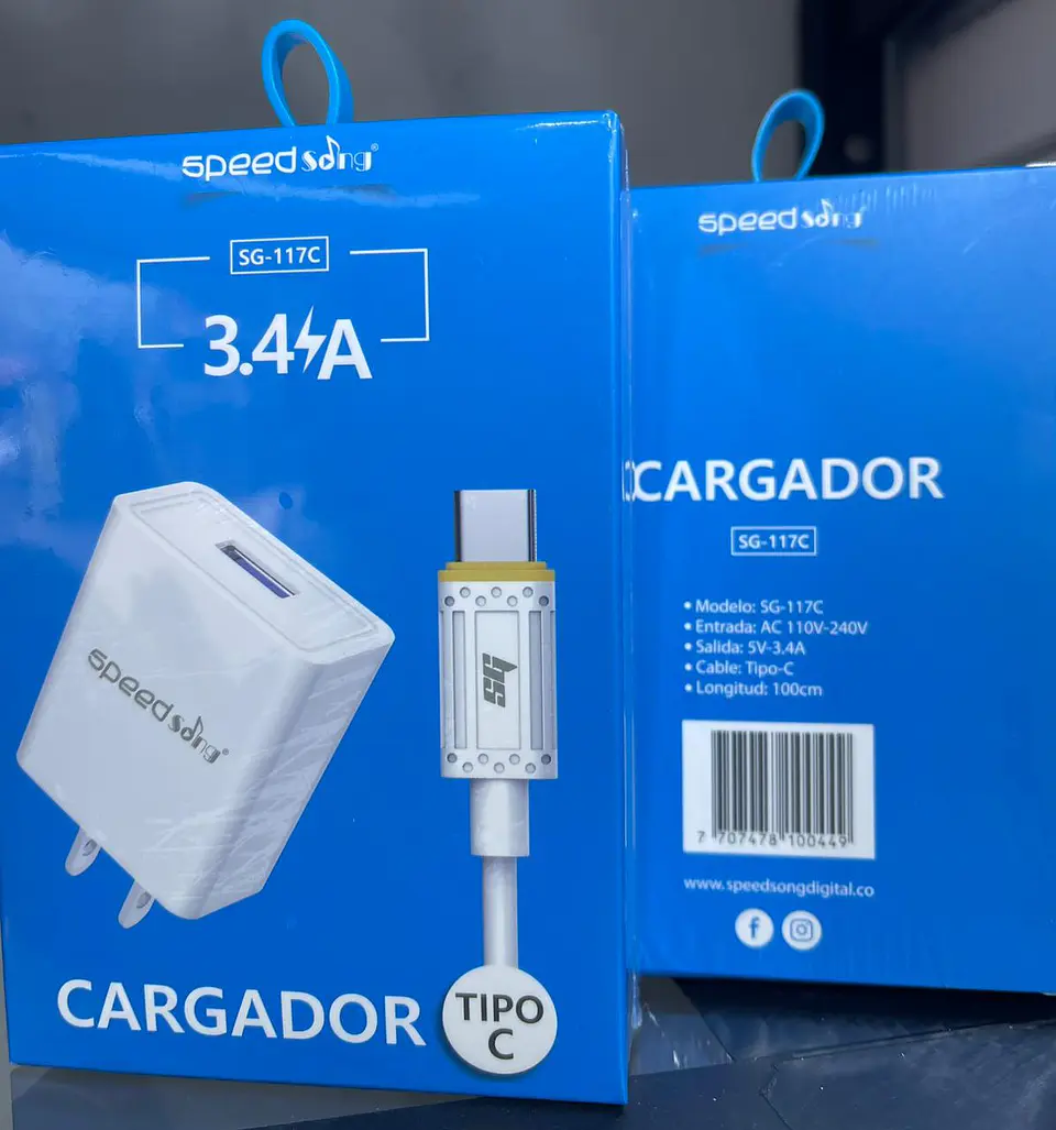 Cargador USB 3.4 Tipo C SG-117C 1