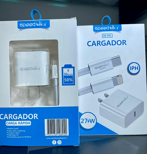 Cargador Carga Rapida Iphone 25W SG-85C
