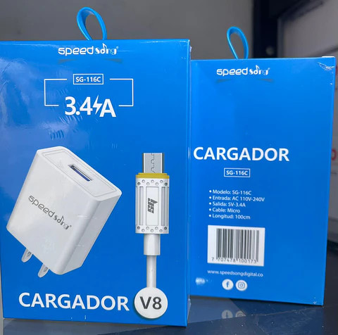 Cargador USB 3.4 V8 SG-116C