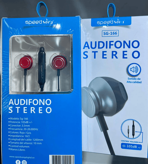 Audifono Stereo SG-166