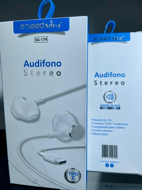 Audifono Stereo Tipo C SG-179