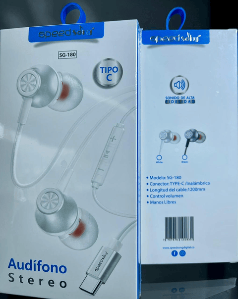Audifono Stereo Tipo C SG-180