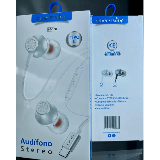 Audifono Stereo Tipo C SG-180