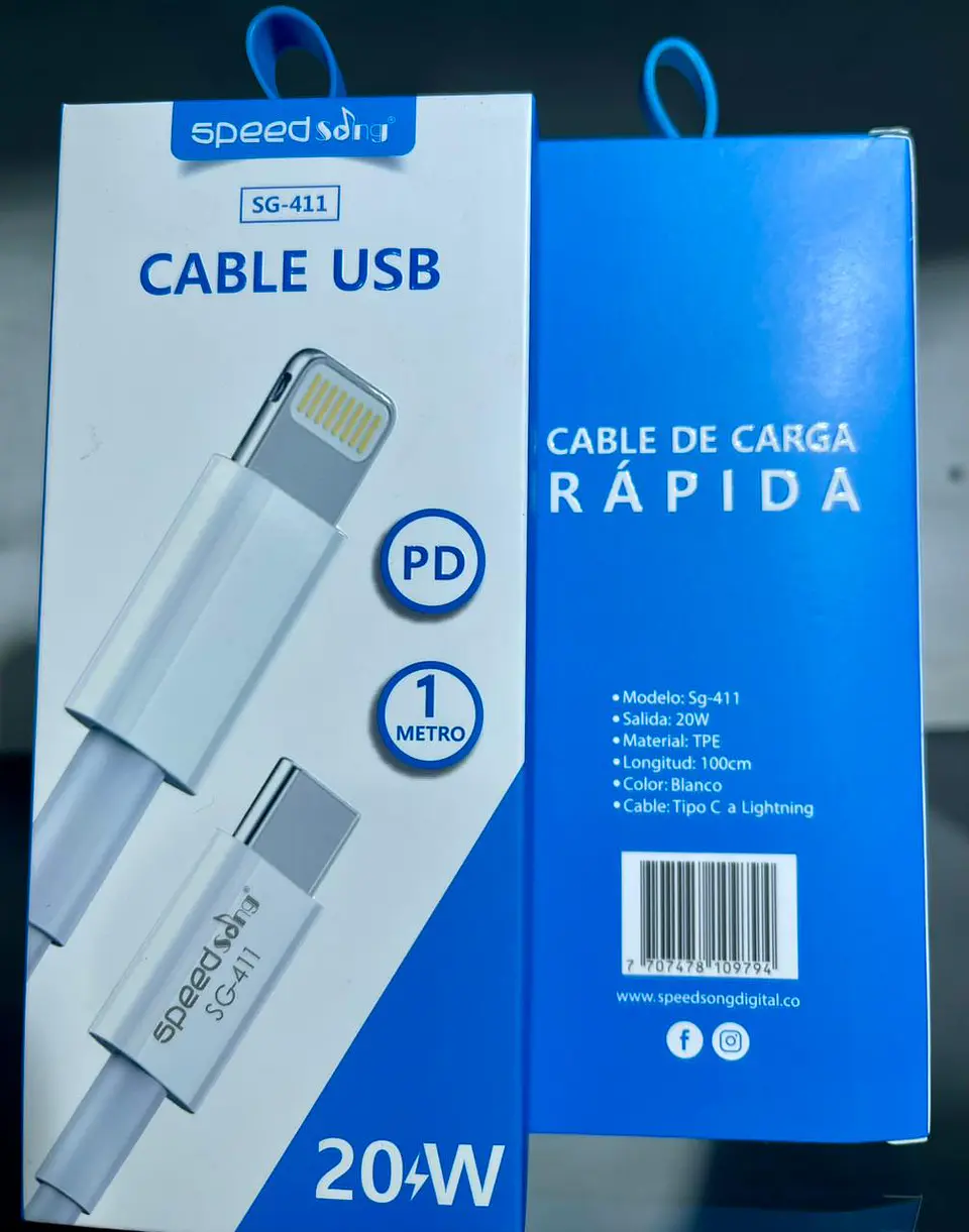 Cable USB Tipo PD 20W SG-411 1