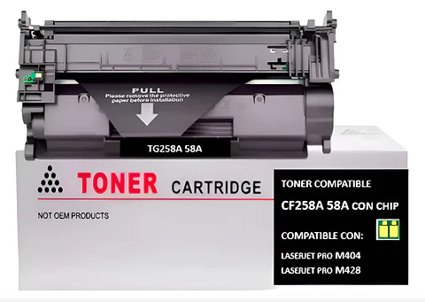 Toner Generico 58a Cf258a Para Pro M404dw M428fdn Con Chip