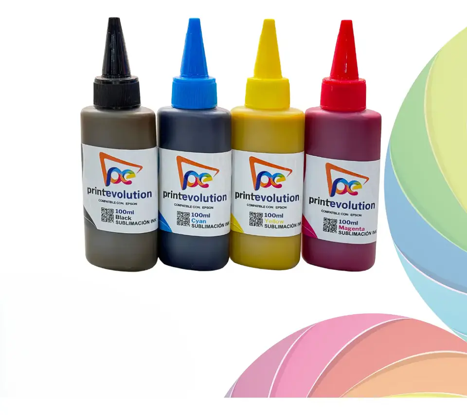 kit refill tinta sublimación printevolution 1