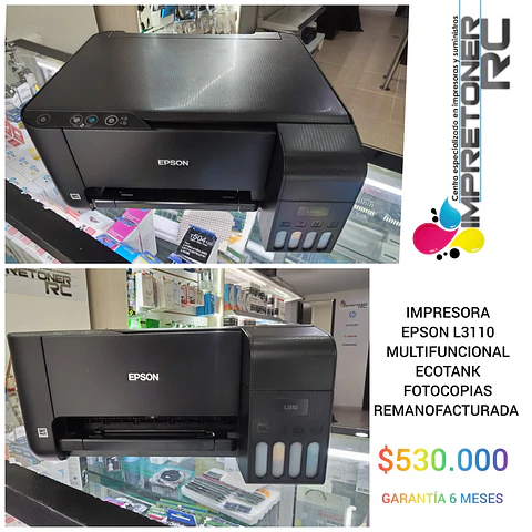 impresora epson l3110,ecotank,escaner,fotocopiadora,garantia 6 meses.