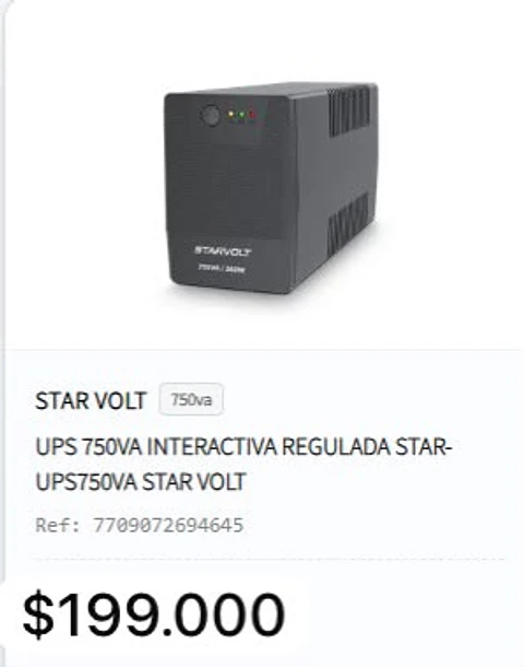 ups 400va interactiva regulada star-ups400va star volt