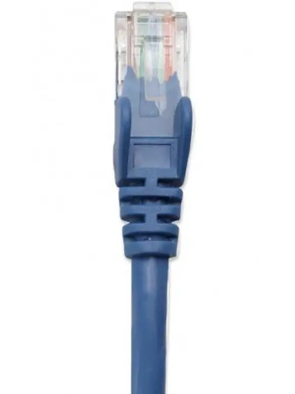 Cable de Parcheo INTELLINET, 0,5 m, RJ-45, RJ-45, Macho/Macho, Azul CAT6 1