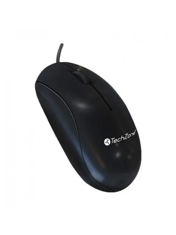 Mouse TECHZONE TZMOU01, Negro, Óptico, 1000 DPI 1
