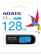Memoria USB ADATA UV128, Negro, 128 GB, USB 3.2 (retrocompatible con 3.0 y 2.0), 100 MB/s, 40 MB/s - Miniatura 1