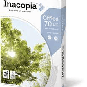 Caja de Papel Inacopia / 10 paquetes / 5000 hojas / Carta / Blanco / 70 gr