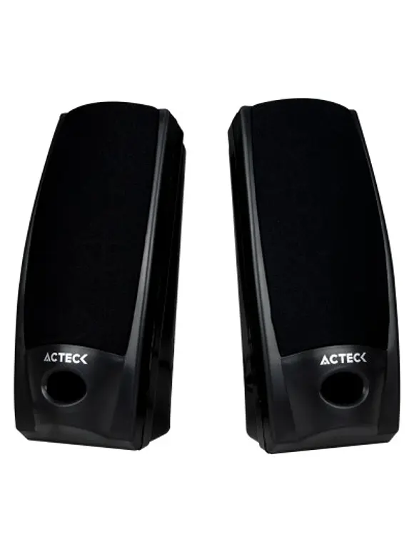 Bocinas Estéreo 2.0 ACTECK Auxiliar 3.5 MM 1.2 M Negro AX-2500 2