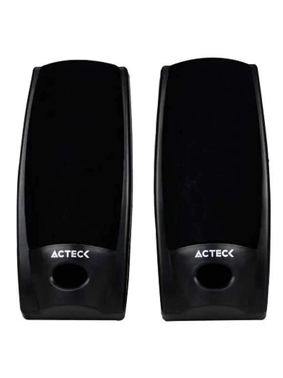 Bocinas Estéreo 2.0 ACTECK Auxiliar 3.5 MM 1.2 M Negro AX-2500 1
