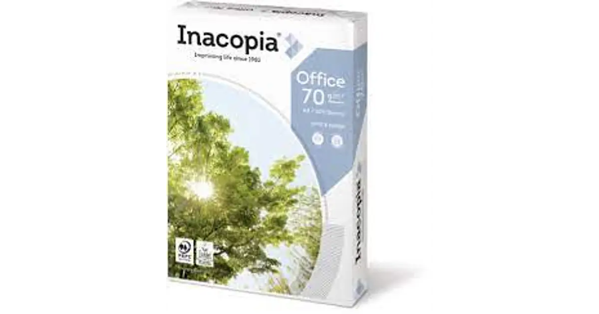 paquete de Papel Inacopia con 500 hojas / Carta / Blanco / 7