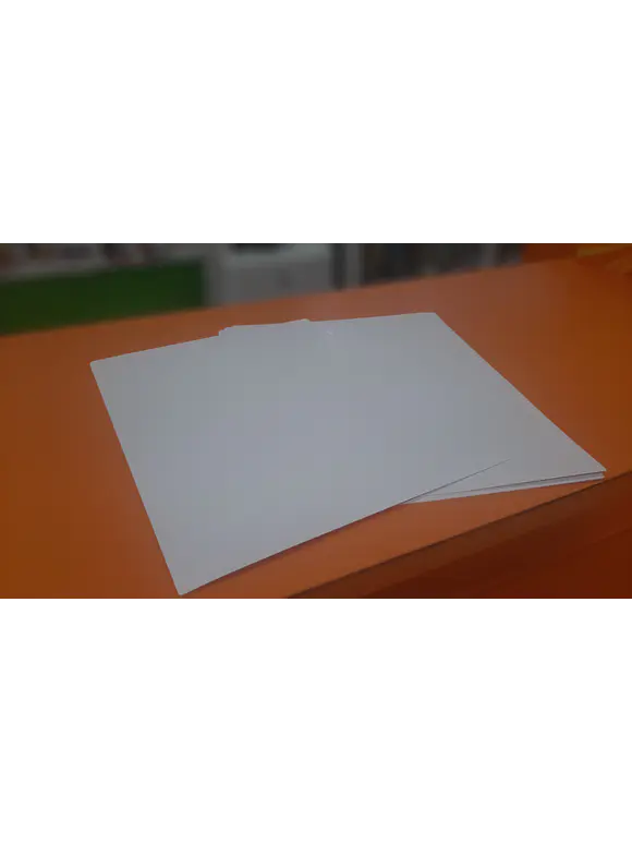 1 HOJA DE PAPEL COUCHE BRILLANTE DE 300 GRS. TAMAÑO CARTA 1