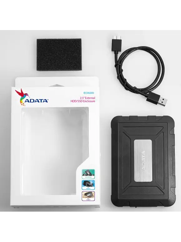 Gabinete para Disco Duro ADATA ED600, Serial ATA III, 2.5 pulgadas, Negro 2