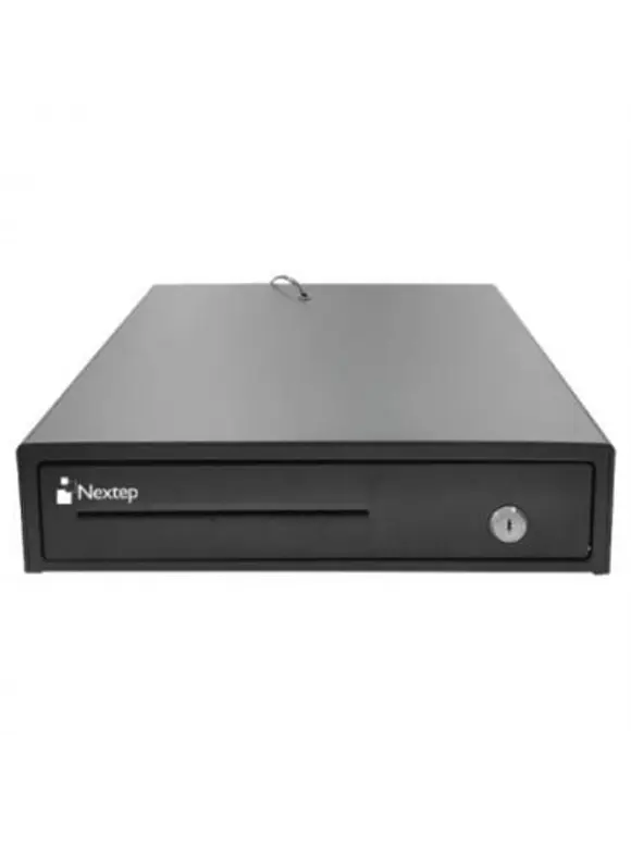 Cajón de Dinero Nextep Ne-514, Negro, Acero, 8 monedas, 4 billetes 1