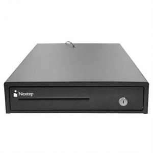 Cajón de Dinero Nextep Ne-514, Negro, Acero, 8 monedas, 4 billetes