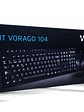 Kit de teclado y mouse VORAGO KM-104, Estándar, 105 teclas, Negro,  - Miniatura 1