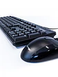 Kit de teclado y mouse VORAGO KM-104, Estándar, 105 teclas, Negro,  - Miniatura 2