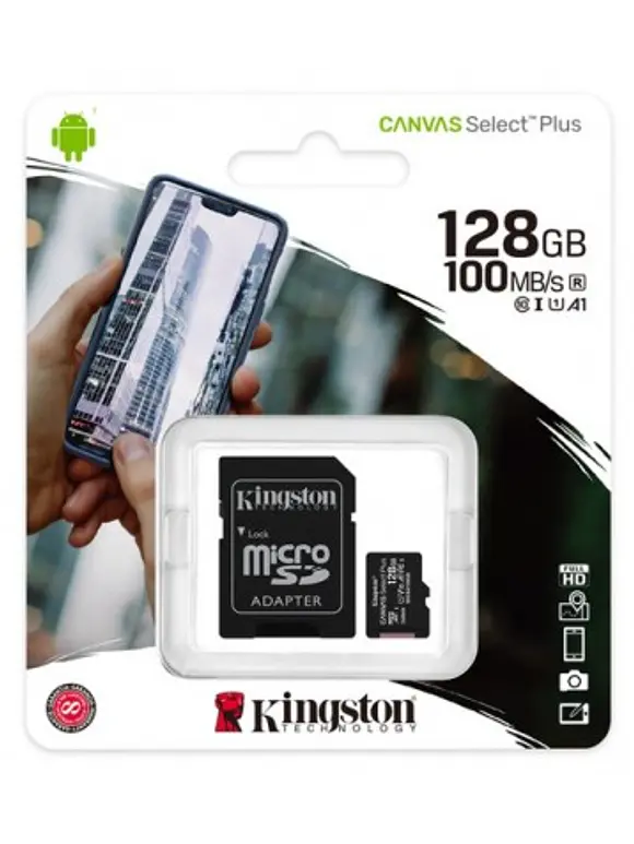 Micro SD 128GB Kingston Technology CL10 SDCS2 1
