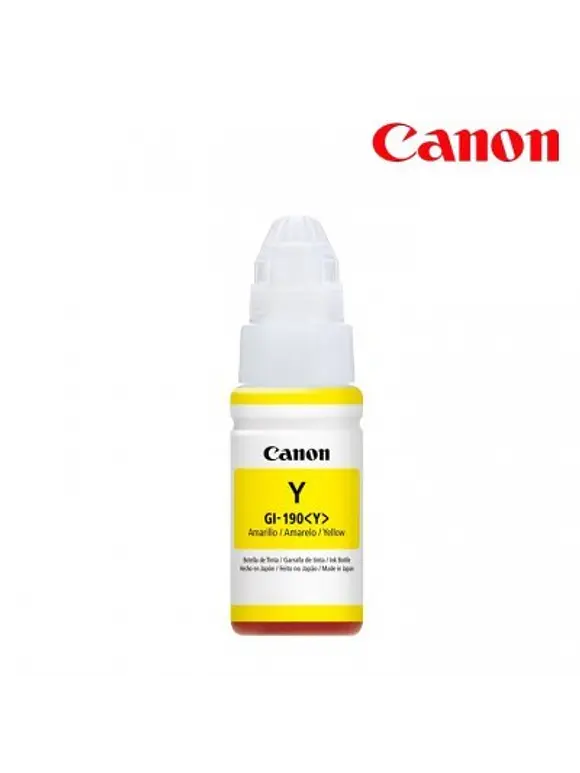 TINTA CANON GI-190 AMARILLO ORIGINAL 1