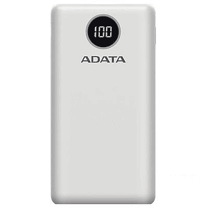PowerBank ADATA P20000QCD , Blanco, 20000 mAh
