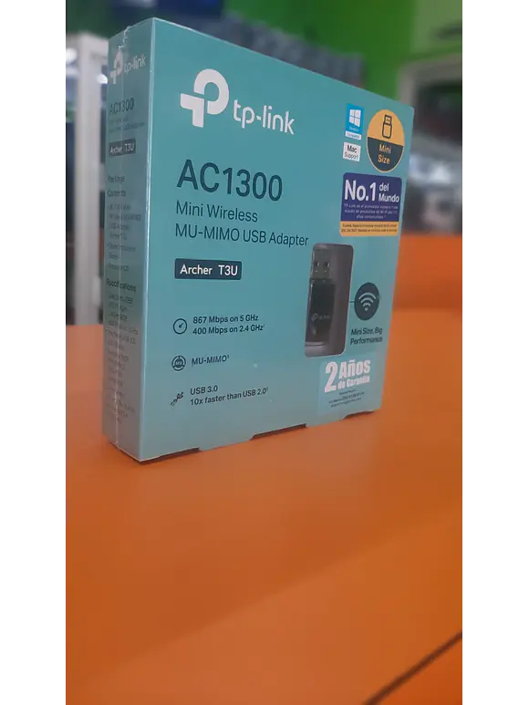 ADAPTADOR WIFI USB 3.0 AC1300 TP-LINK ARCHER T3U DE TAMAÑO PEQUEÑO 2