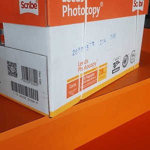 papel bond leeds photocopy Scribe tamaño carta, caja con diez paquetes de 500 hojas