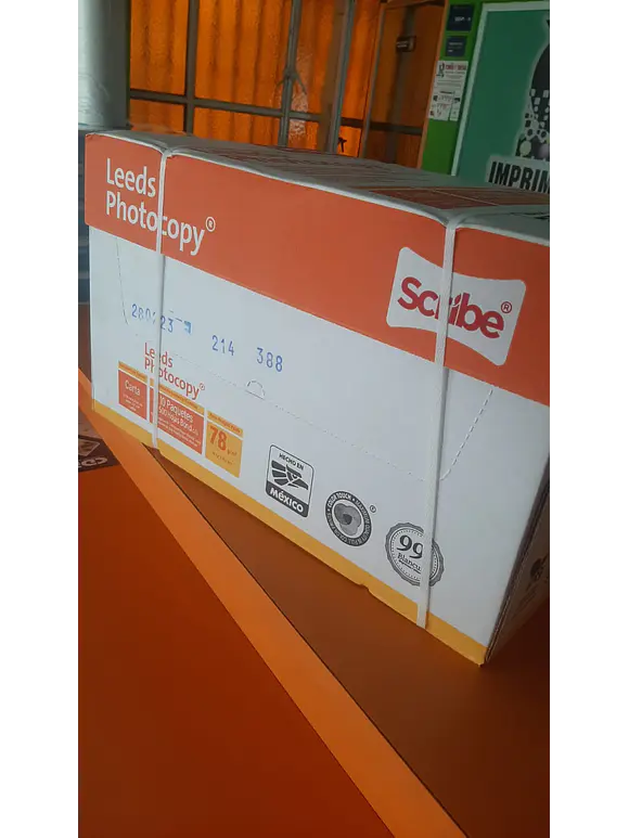papel bond leeds photocopy Scribe tamaño carta, caja con diez paquetes de 500 hojas 3