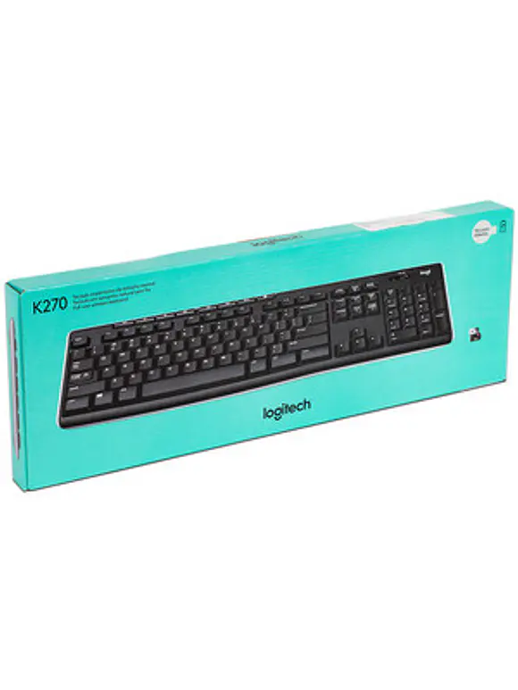 Teclado Inalámbrico LOGITECH K270, RF inalámbrico, Inalámbrico, PC/server, Negro 1