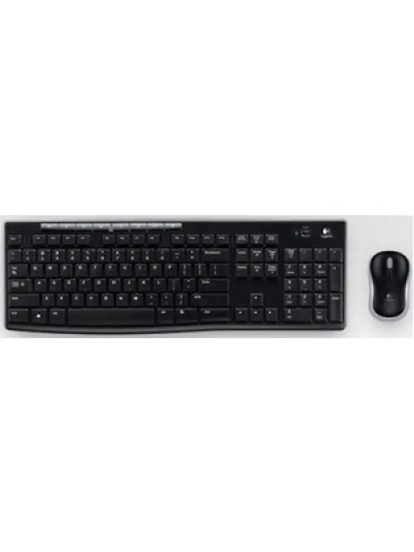Kit de Teclado y Mouse LOGITECH MK270, Estándar, Negro, 10 m 1
