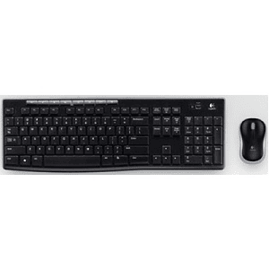 Kit de Teclado y Mouse LOGITECH MK270, Estándar, Negro, 10 m