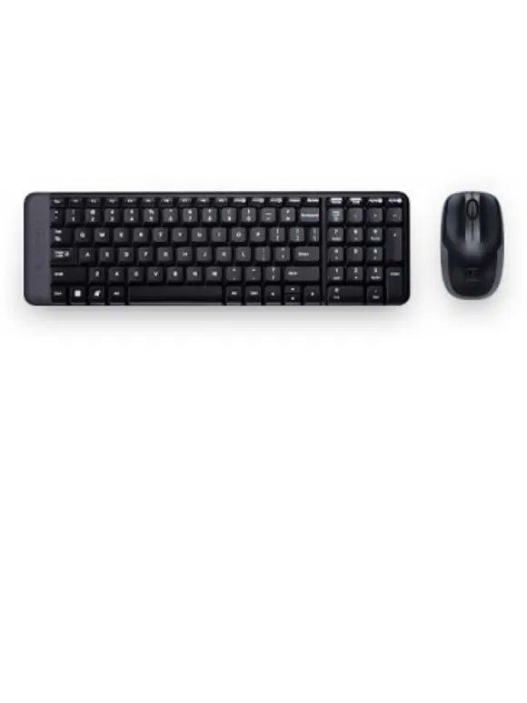 Kit de Teclado y Mouse LOGITECH MK220, Estándar, Negro, 10 m 1