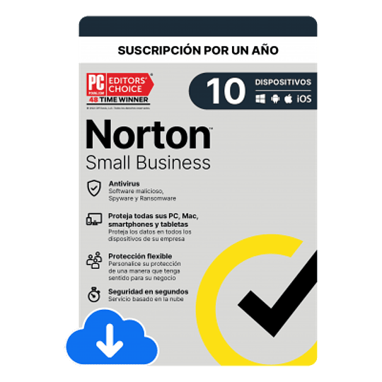 ANTIVIRUS Norton Small Business 10 Dispositivos 1 Año (No Se