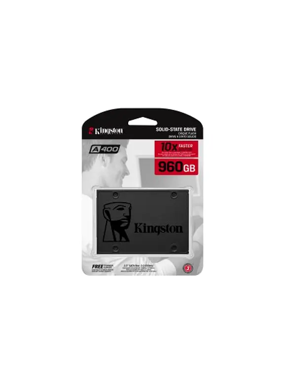 SSD Kingston Technology SA400S37/960G, 960 GB, Serial ATA III, 500 MB/s, 450 MB/s, 6 Gbit/s 1
