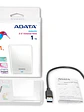 Disco Duro Externo ADATA HV620S, 1 TB, USB 3.2 Gen1 (compatible con las versiones anteriores USB 2.0), 2.5 pulgadas, Color blanco - Miniatura 3