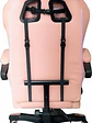 SILLA GAMER INCLINACION RESPALDO 145 CLASE 4 140-150KG NGS-01 FOAM 350MM 63CM*64CM*121-131CM COJIN LUMBAR Y CABEZA ROSA/GRIS - Miniatura 4