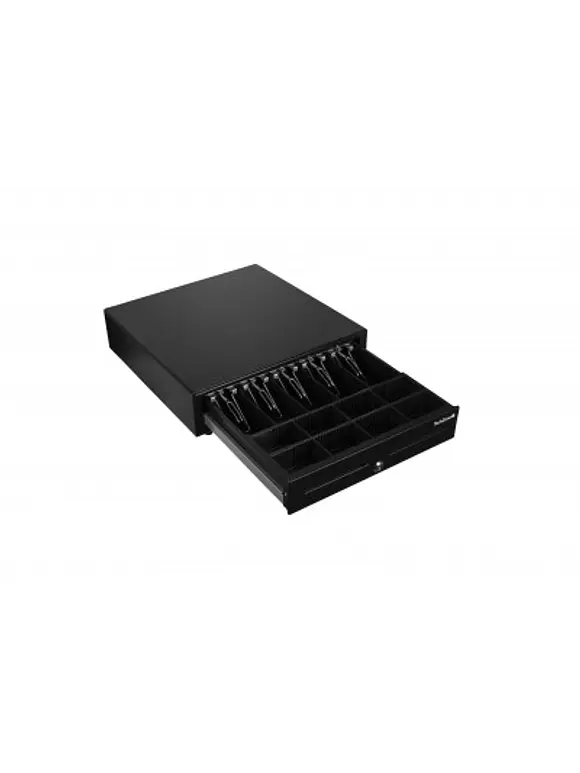 Cajón de Dinero TechZone TZBE5B8M100, Negro, 5 billetes, 8 monedas. 3