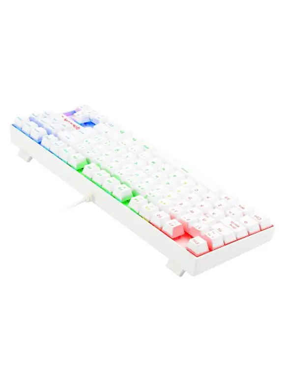 Teclado Mecánico Redragon Kumara K552W White RGB Red Switch 3