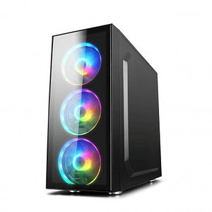 Gabinete GAMER BALAM RUSH DRAGONFLY GM320 MID Tower ATX, Micro ATX y Mini ITX Cristal Templado USB 3.0 Negro 3 VENT