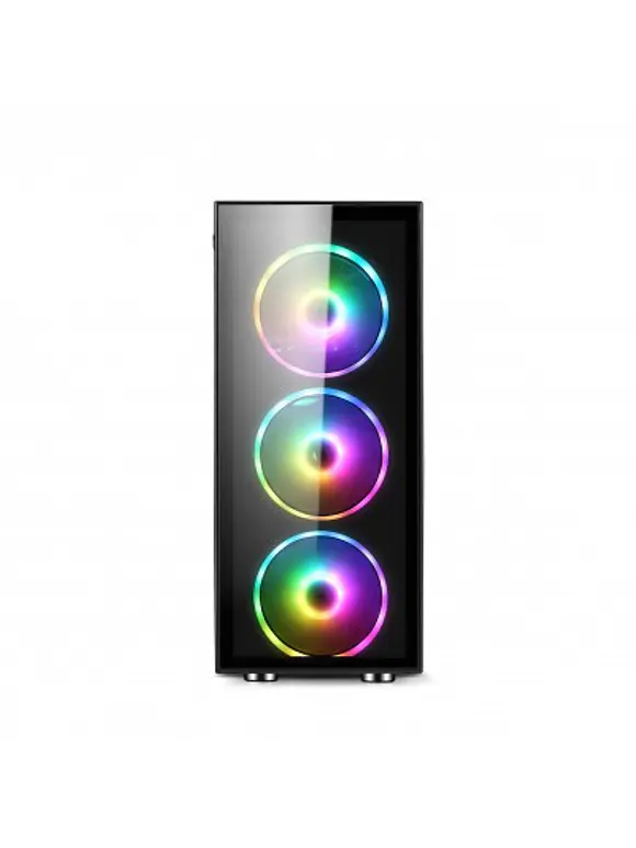 Gabinete GAMER BALAM RUSH DRAGONFLY GM320 MID Tower ATX, Micro ATX y Mini ITX Cristal Templado USB 3.0 Negro 3 VENT 2