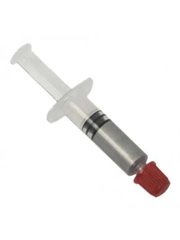 Pasta Térmica para CPU 1.5g, Gris, Jeringa c/ aplicador y tapa, Uso fácil y preciso, 034600 BROBOTIX 2